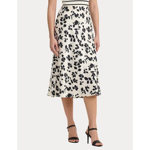 Gonna Midi Vita Alta Stampa Floreale Sharae Donna Taglie 42 - lauren ralph lauren - Modalova