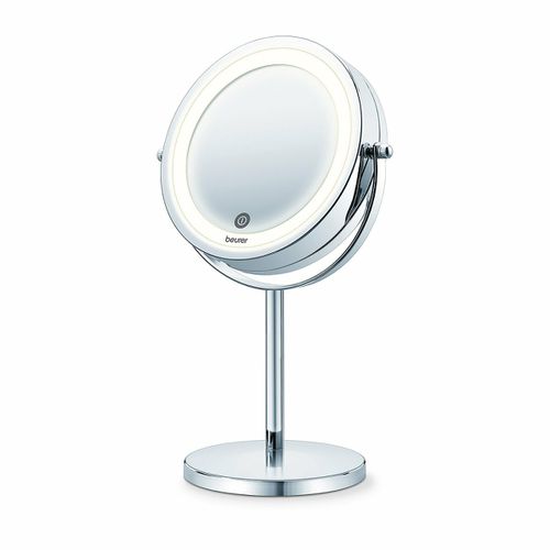 Specchio da tavolo cosmetico orientabile illuminato - BEURER - Modalova