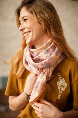 Grande Foulard Cotone Latika Flora Bold - apaches collections - Modalova