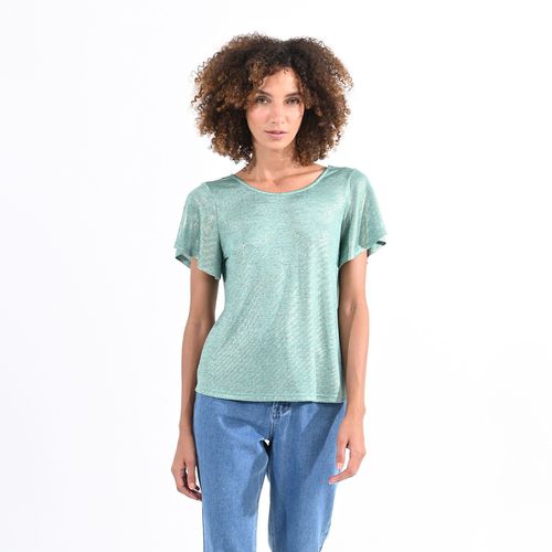 T-shirt girocollo dorso incrociato - MOLLY BRACKEN - Modalova