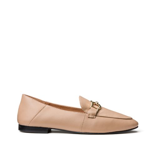 Mocassini Loafer In Pelle Con Morsetti Donna Taglie 39 - la redoute collections plus - Modalova