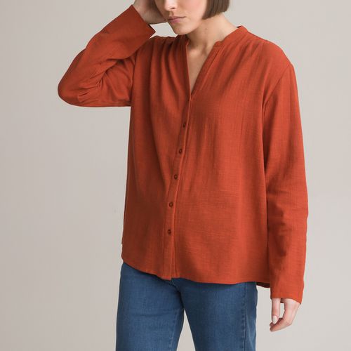 Blusa Scollo Rotondo, Maniche Lunghe Donna Taglie 38 (FR) - 42 (IT) - anne weyburn - Modalova