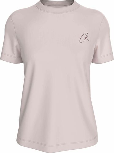 T-shirt Girocollo Maniche Corte, Logo Ck Donna Taglie XS - calvin klein jeans - Modalova