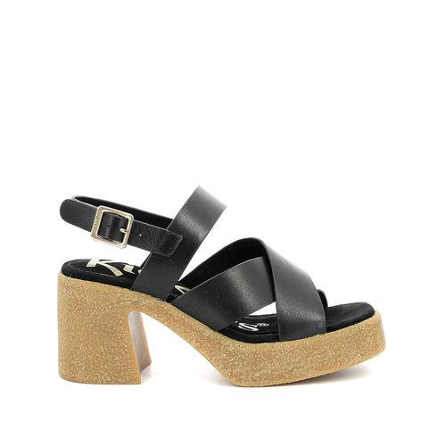 Sandali Con Tacco In Pelle Kick Charlotte Donna Taglie 38 - kickers - Modalova