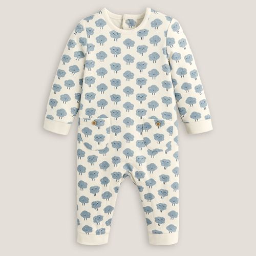 Tutina Lunga Stampata In Felpa Taglie 1 mese - 54 cm - la redoute collections - Modalova