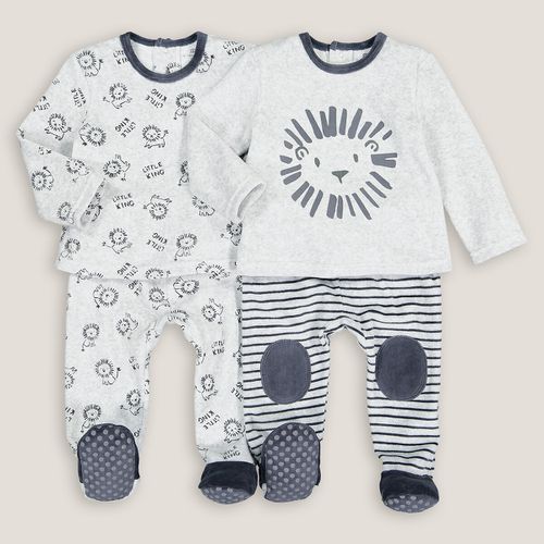 Confezione da 2 pigiama 2 pezzi in velluto 1 mese-4 anni - LA REDOUTE COLLECTIONS - Modalova