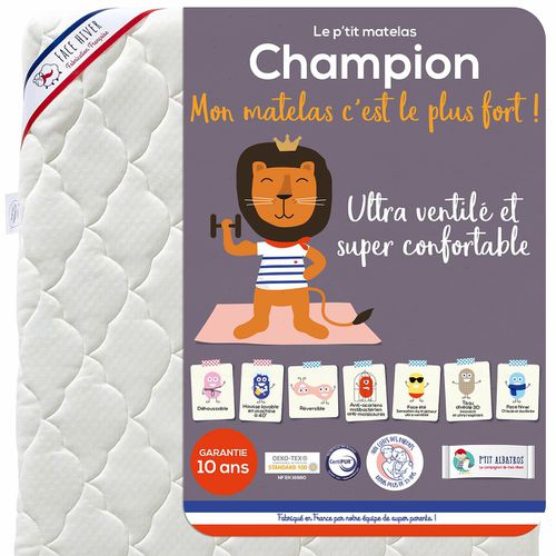 Materasso Bébé Champion Taglie 70 x 140 cm - p'tit albatros - Modalova