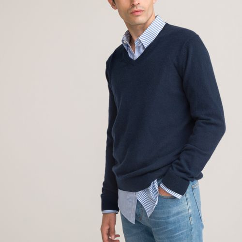 Pull Scollo A V In Cachemire Uomo Taglie S - la redoute collections - Modalova