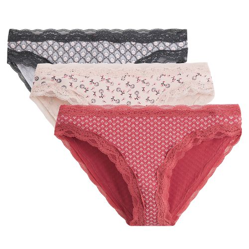 Confezione Da 3 Slip Donna Taglie 34/36 (FR) - 38/40 (IT) - la redoute collections - Modalova