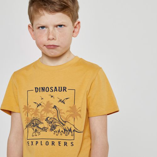 T-shirt maniche corte stampa dinosauri - LA REDOUTE COLLECTIONS - Modalova