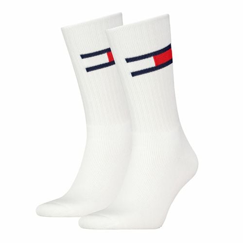 Confezione da 2 paia di calze alte logo bandiera - TOMMY HILFIGER - Modalova