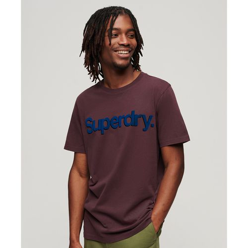 T-shirt Scollo Rotondo Con Logo Uomo Taglie XL - superdry - Modalova