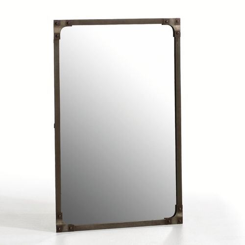 Specchio rettangolare in metallo stile industriale 60x90cm, Lenaig - LA REDOUTE INTERIEURS - Modalova