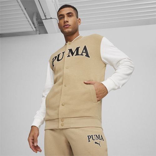 Felpa Con Bottoni Squad Uomo Taglie M - puma - Modalova