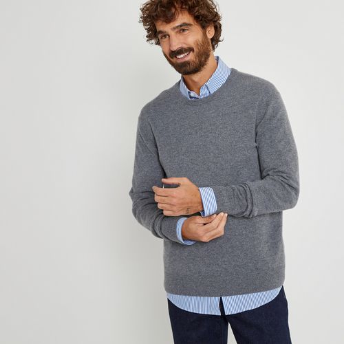 Pull Scollo Rotondo In Cachemire Uomo Taglie S - la redoute collections - Modalova