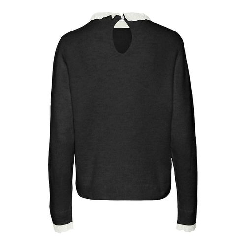 Maglione fine maglia, collo pizzo sangallo - VERO MODA - Modalova