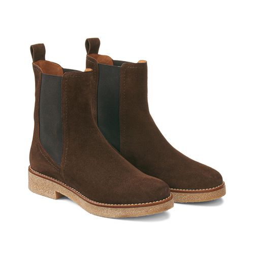 Chelsea boots in pelle scamosciata suola di para - LA REDOUTE COLLECTIONS - Modalova