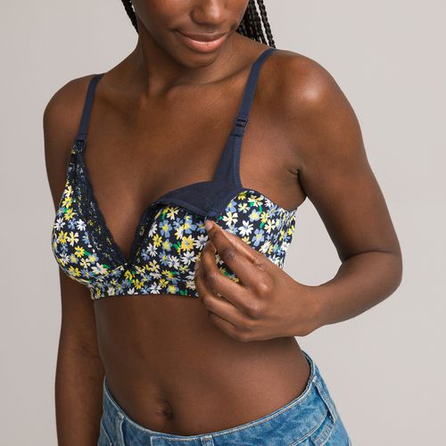 Reggiseno da allattamento stampato in cotone - LA REDOUTE COLLECTIONS - Modalova