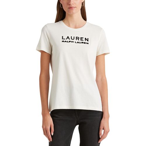T-shirt scollo rotondo maniche corte - LAUREN RALPH LAUREN - Modalova