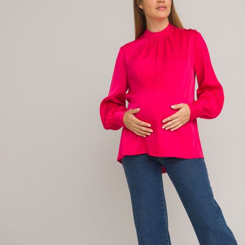 Blouse Premaman Collo Alto, Maniche Lunghe Donna Taglie 34 (FR) - 38 (IT) - la redoute collections - Modalova