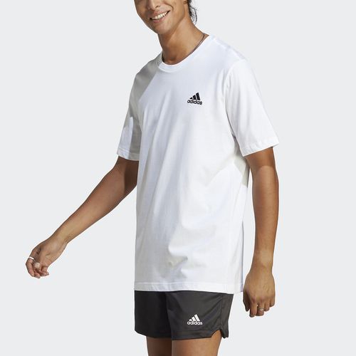 T-shirt In Jersey Con Piccolo Logo Ricamato Uomo Taglie L - adidas sportswear - Modalova