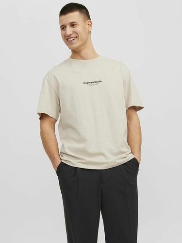 T-shirt girocollo con logo - JACK & JONES - Modalova