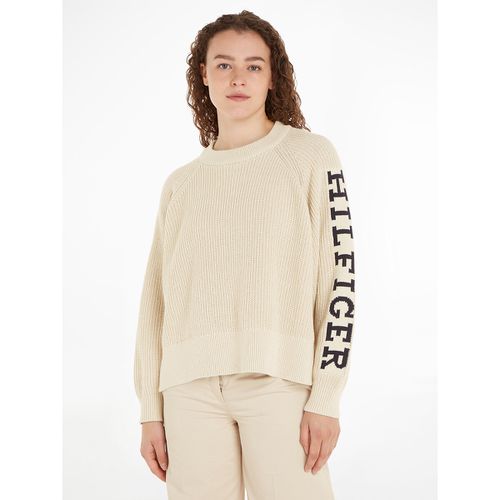 Maglione Ampio, Manica Siglata Donna Taglie S - tommy hilfiger - Modalova