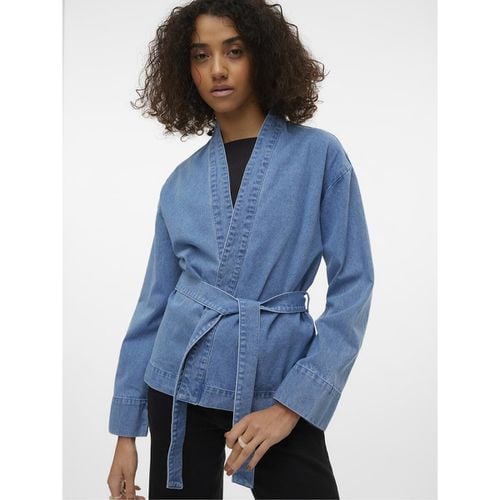 Kimono in denim da annodare - VERO MODA - Modalova