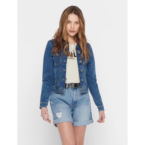 Giacca In Denim Taglio Dritto Donna Taglie 38 - only - Modalova