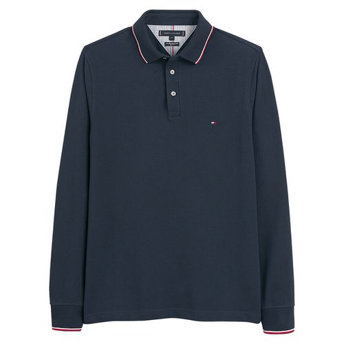 Polo maniche lunghe slim 1985 con profilo - TOMMY HILFIGER - Modalova