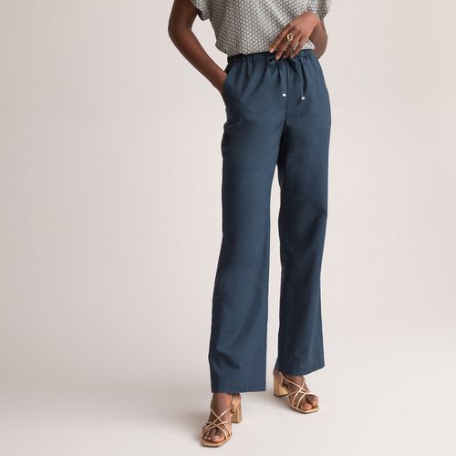 Pantaloni ampi, in lino e cotone - ANNE WEYBURN - Modalova
