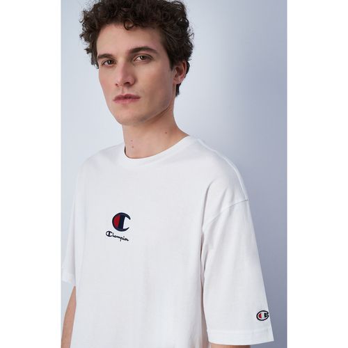 T-shirt maniche corte logo al centro - CHAMPION - Modalova