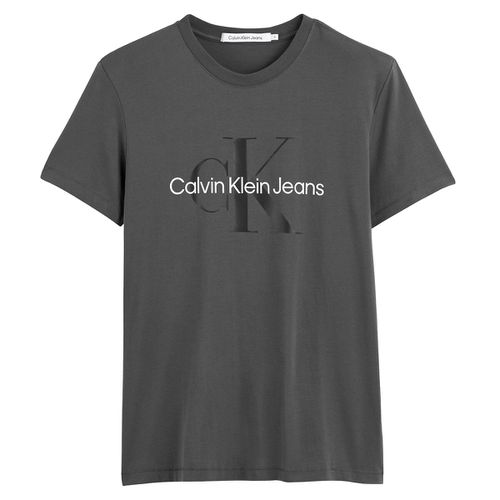 T-shirt scollo rotondo fantasia davanti - CALVIN KLEIN JEANS - Modalova