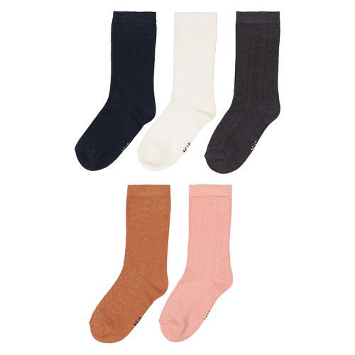 Confezione da 5 paia di calze maglia pointelle - LA REDOUTE COLLECTIONS - Modalova