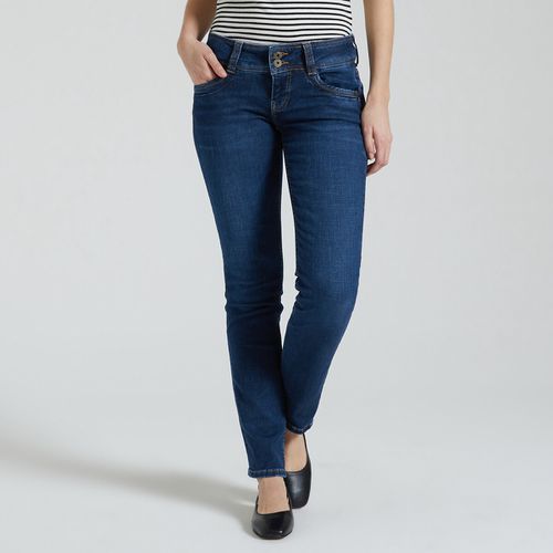 Jeans Slim, Vita Bassa Donna Taglie W24 L30 (US) - 38 (IT) - pepe jeans - Modalova