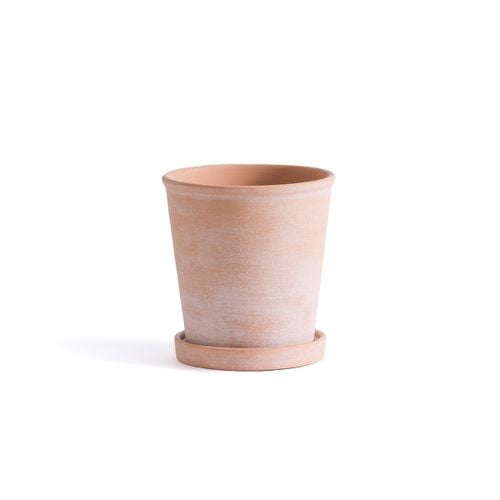 Vaso ceramica con sotto-vaso Ø15,5cm, Argilo - LA REDOUTE INTERIEURS - Modalova