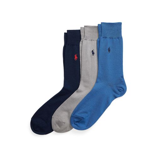 Confezione Da 3 Paia Di Calze Filo Di Scozia Uomo Taglie 39/42 - polo ralph lauren - Modalova