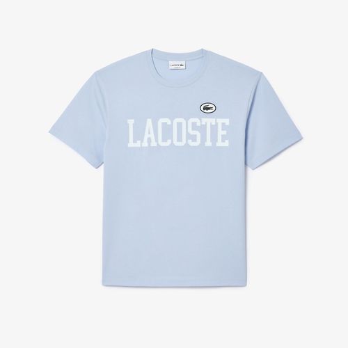 T-shirt girocollo in jersey con logo - LACOSTE - Modalova