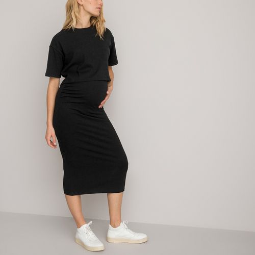 Gonna premaman a tubino, lunghezza midi, 3/4 - LA REDOUTE COLLECTIONS - Modalova