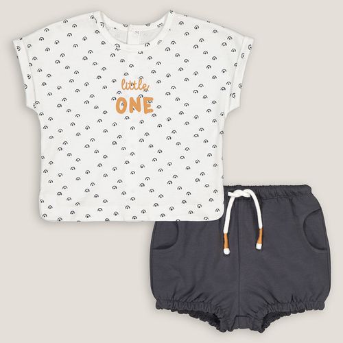 Completo 2 Pezzi T-shirt E Bloomer Taglie 1 mese - 54 cm - la redoute collections - Modalova