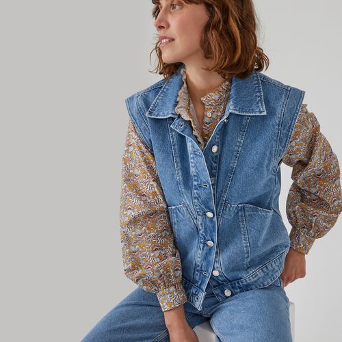 Giacca senza maniche in denim - LA REDOUTE COLLECTIONS - Modalova