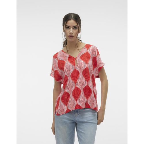 Blusa fantasia a maniche corte - VERO MODA - Modalova