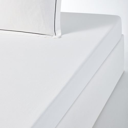 Lenzuolo Con Angoli Cotone/lino Lavato, Metis Bourdon Taglie 90 x 190 cm - la redoute interieurs - Modalova
