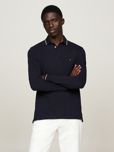 Polo maniche lunghe collo a contrasto - TOMMY HILFIGER - Modalova