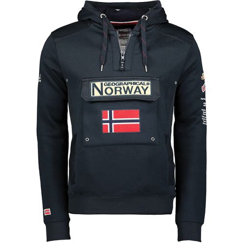 Felpa Con Cappuccio Stampata Gymclass Uomo Taglie S - geographical norway - Modalova