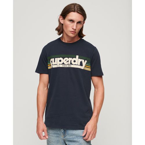 T-shirt girocollo con logo - SUPERDRY - Modalova