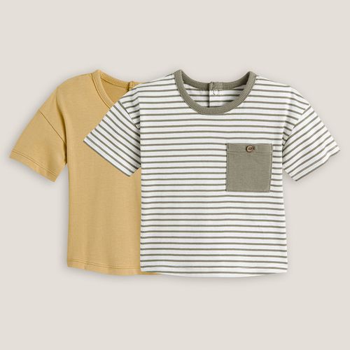 Confezione Da 2 T-shirt Taglie 1 mese - 54 cm - la redoute collections - Modalova