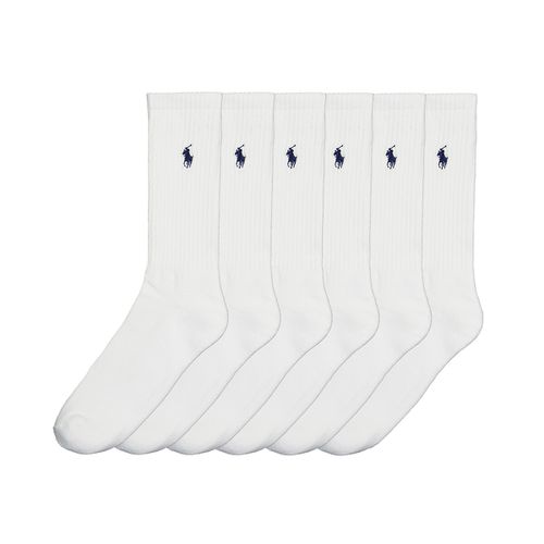 Confezione Da 6 Paia Di Calze Alte Uomo Taglie 39/45 - polo ralph lauren - Modalova