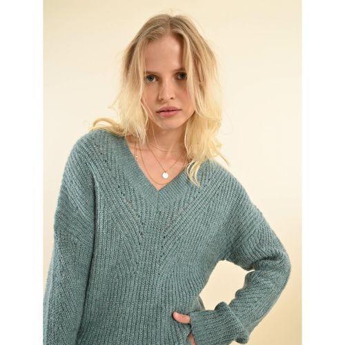 Maglione In Maglia, Scollo A V Donna Taglie XS - molly bracken - Modalova