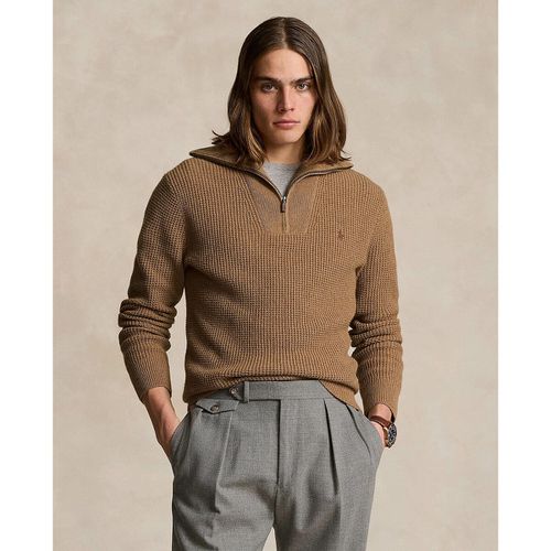 Maglione collo alto mezza cerniera cotone lana - POLO RALPH LAUREN - Modalova